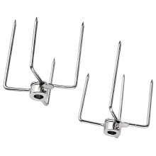 Rotisseriegafler i rustfritt stål, 2 stk., 70 mm, 90 mm pigger