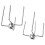 Rotisseriegafler i rustfrit stål, 2 stk., 70 mm, 90 mm stift 1