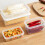 ACDANC Clear Plastic Bread Box with Lid - Rectangular Loaf Storage Container 7