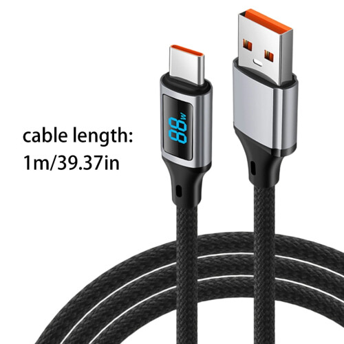 Καλώδιο USB σε Type-C Γρήγορης Φόρτισης 60W από Νάιλον Πλεγμένο 1 μέτρου 2