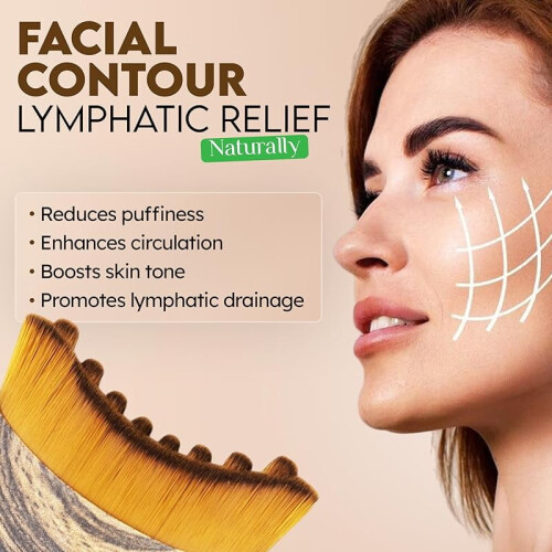Lymphatic Contour Face Brush – Εργαλείο απαλού και ξηρού βουρτσίσματος για σμίλευση της 2