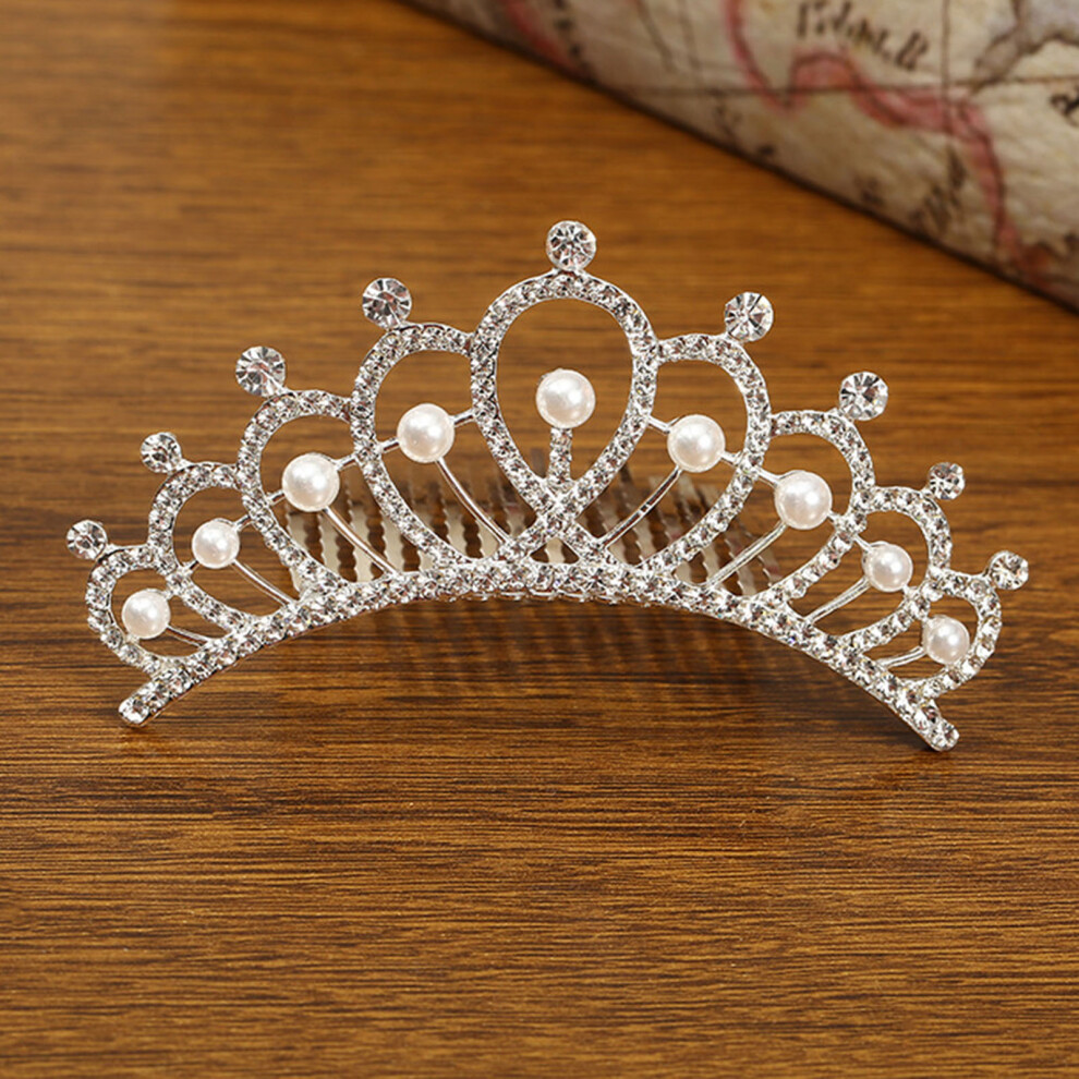 Penghui-Toys (Style 5) Pearl Tiara Hair Comb For Women