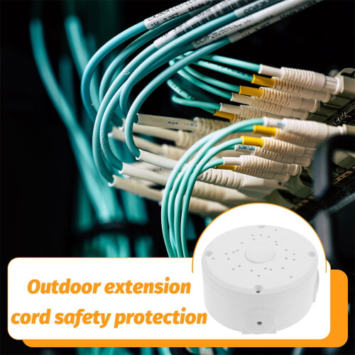 White Outdoor Cable Cover Junction Box2pcs 2