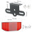Quickly Attach Reflective Panel Suit Cycling Bicycles Rear Reflectors Light for Various Bike Types 3