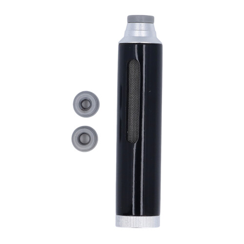 Handheld Car Ashtray - Leakproof, 133x28mm, Silver/Black 2