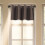 Coffee Short Blackout Valance for Kitchen Windows 4