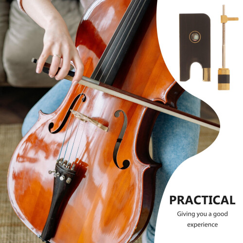 TABLETREANDS Cello Bow Frog Accessory Set in for Student and Beginner Musicians 2