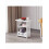Double-Deck Bedside Table, Multifunctional Storage Side Table for Bedroom & Living Room, Space-Saving Narrow Design 2