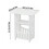 Double-Deck Bedside Table, Multifunctional Storage Side Table for Bedroom & Living Room, Space-Saving Narrow Design 5