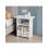 Double-Deck Bedside Table Space-Saving Narrow Design 7