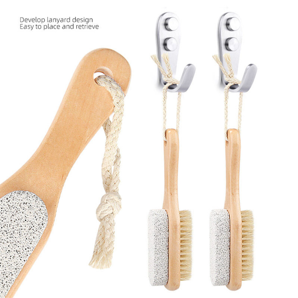 Phui-Pet-Supplies 2-In-1 Foot Scraper & Brush For Dead Skin