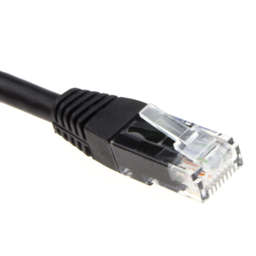 kenable Network CAT6 UTP Ethernet RJ45 Extension Male/Female Cable Black  2m 1