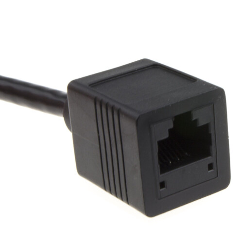 kenable Network CAT6 UTP Ethernet RJ45 Extension Male/Female Cable Black  2m 2