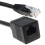 kenable Network CAT6 UTP Ethernet RJ45 Extension Male/Female Cable Black  2m 1