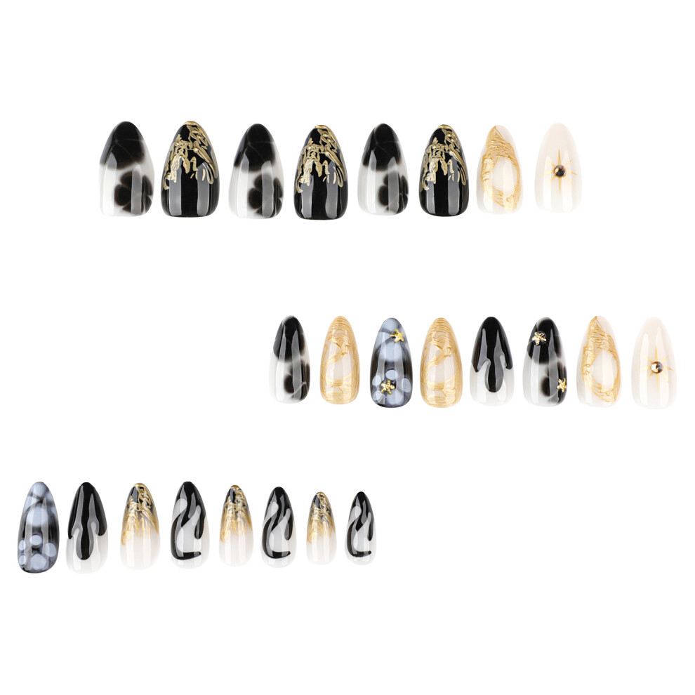 Dachuang Beauty Smudge Design Fake Nails - Salon Professional