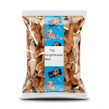 Krazy Kandi 1kg Cookies Cream Gingerbread Men Jelly Sweets Bulk Gummy Bag