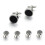 6pcs Silver Tuxedo Cufflinks for Men - Wedding Gift 2