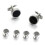 6pcs Silver Tuxedo Cufflinks for Men - Wedding Gift 3