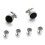 6pcs Silver Tuxedo Cufflinks for Men - Wedding Gift 4