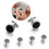 6pcs Silver Tuxedo Cufflinks for Men - Wedding Gift 7