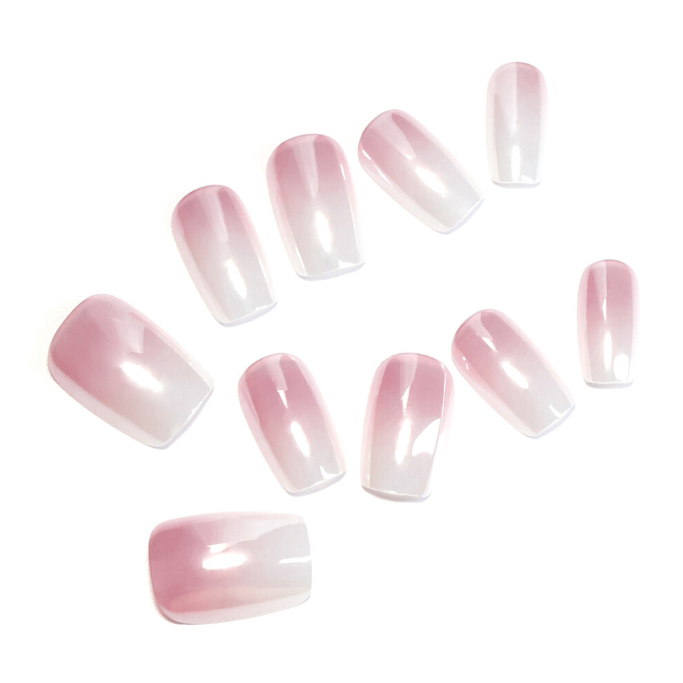 Penghui-Toys (S) Gradient Press On Nails - Reusable & Long Lasting