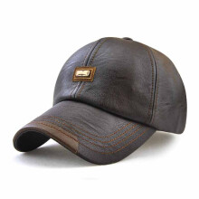 (coffee brown) Baseball Cap with Badge Print, Sun Hat for Men & Women