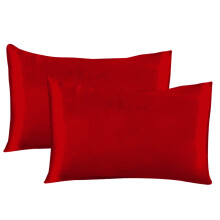 Pillow Cases Clearance Silk Pillowcases 2 Pack for Hair and Skin Both Sides Proof Soft Breathable Smooth Silk Pillow Cover Red