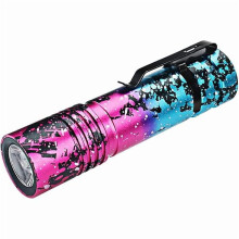 ZCRechargeable Small LED Flashlight 800 Lumens 5 Modes Mini Tactical EDC Flash Light, Waterproof Pocket Flashlight for Kids Camping Outdoor (Pink)