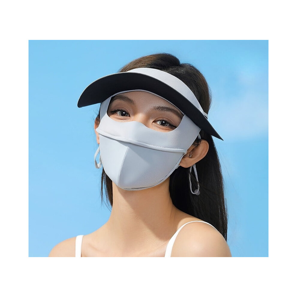 Face Sun Protection Mask Outdoor Breathable Uv Protection Sunscreens Hat Scarf Combination For Fair Skin