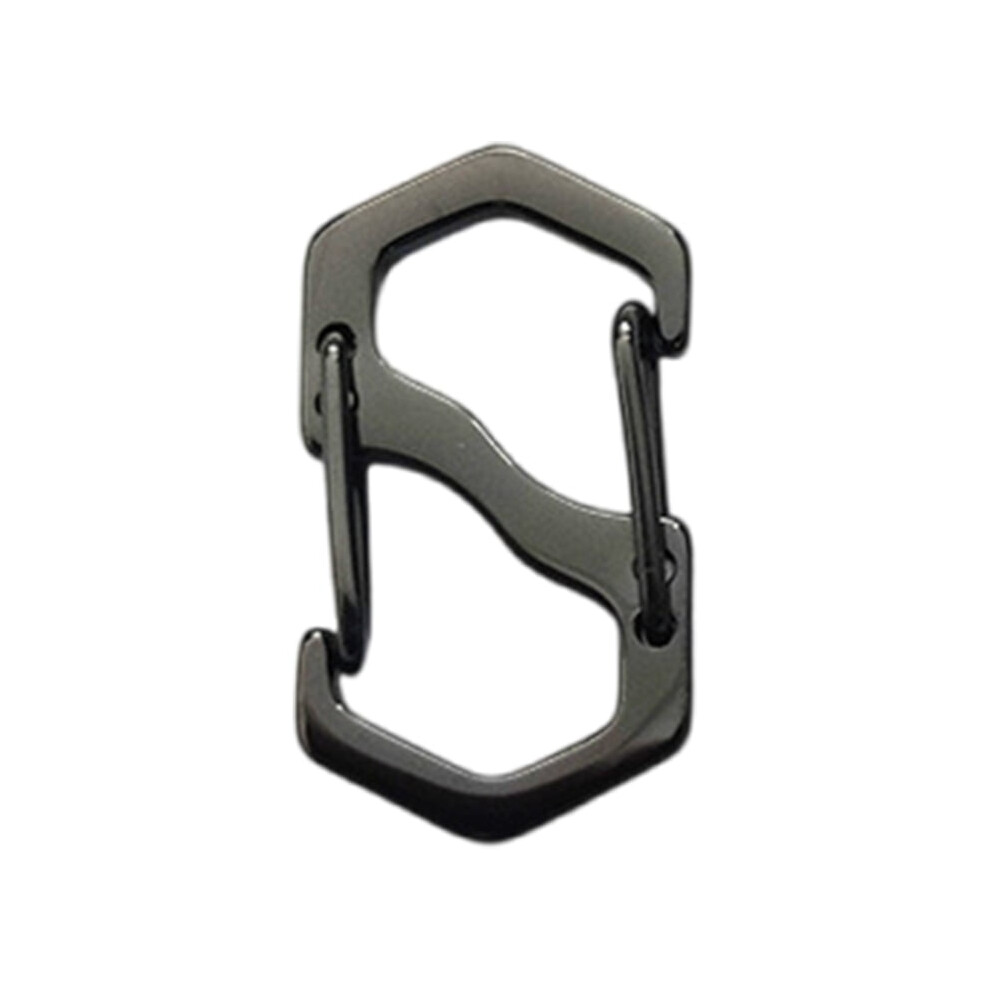 S Type Carabiner Keyrings Mountaineering Climbing Stainless Quick Hanging Safety Carabiner Clip Outdoor Key Holder Clip 9152228473393