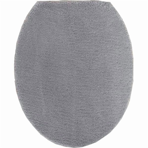 Mikrofiber toiletlågbetræk blødt absorberende grå
