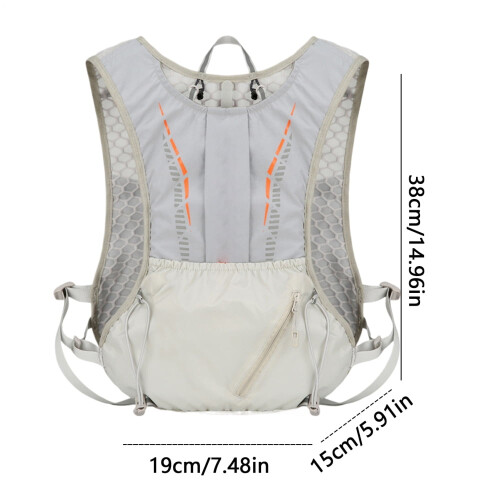 Hydration Backpack Reflective Pack for Travel Waterproof Hydration Backpack with Large Capacity for Running Camping Cycling method 1