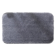 Alfombra de baño gris antideslizante de 15,7 x 23,6 pulgadas.