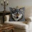 Μαξιλάρι με animal print για σαλόνι και υπνοδωμάτιο 18x18 ίντσες 2