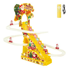 Santa climbing toy with LED lights and music, 1 piece