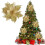 Glitzernder künstlicher Weihnachtsstern, 14,5 cm 1