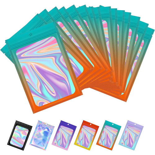 Σακούλες Mylar χωρίς μυρωδιά με διαφανές παράθυρο 3,5x4,7 ιντσών