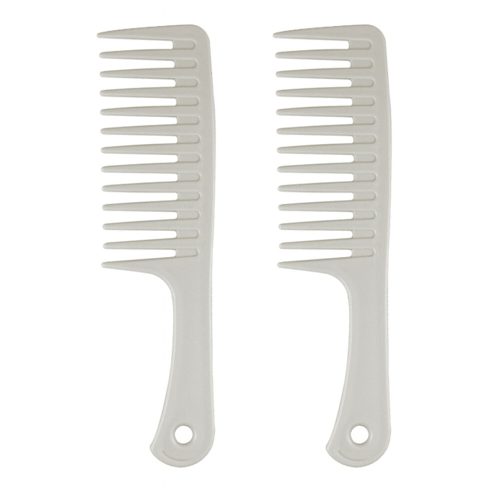 Unisex Wide-Tooth Comb For Curly, Wet Hair, To Detangle Hair