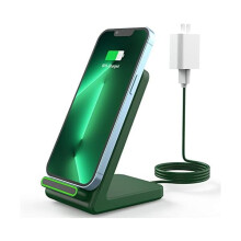 Stand de încărcare wireless FU1999 de 15 W – Compatibil cu iPhone 15/14/13/12/11/Pro Max/Plus/XS/XR/X/8 – Adaptor inclus