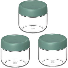 Lot de 3 contenants en verre de 283 g (10 oz) pour flocons d'avoine à préparer la veille, avec couvercles à vis et large ouverture – idéal pour