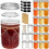 Μικρά βάζα Mason 8oz Σετ 24 τεμαχίων, κανονικό στόμιο με καπάκια και ταινίες – Συμβατό 1