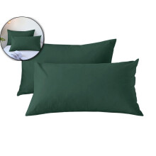 Taies d'oreiller en microfibre brossée, douces, respirantes et infroissables, avec fermeture portefeuille, pour le confort des cheveux et de la