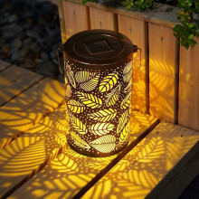 Hangende lantaarns op zonne-energie voor buiten, waterdichte decoratieve verlichting voor erf, pad, terras en gazon – geschikt voor opladen via