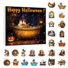 Ensemble de pendentifs Halloween en acrylique imprimés en 2D à plat