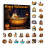 Set de pandantive acrilice de Halloween, imprimate 2D plat 1