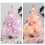 Pink Mini Christmas Tree 17.73 Inch Desktop Decoration 3