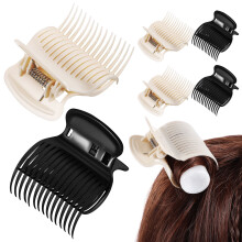 KALLORY 12 Stück Lockenwickler-Clips – 10 Stück Haarwickler-Clips – Lockenwickler-Klammern – Ersatz-Lockenwickler-Clips für Damen und