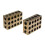 Precisionsstålblock 1x2x3 tum par TiN-belagda 1
