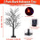 Halloween Tree Black 24 Inch with 24 Orange LED Lights 4