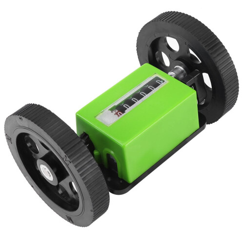 Mechanical Rolling Meter Counter Green 6-Digit